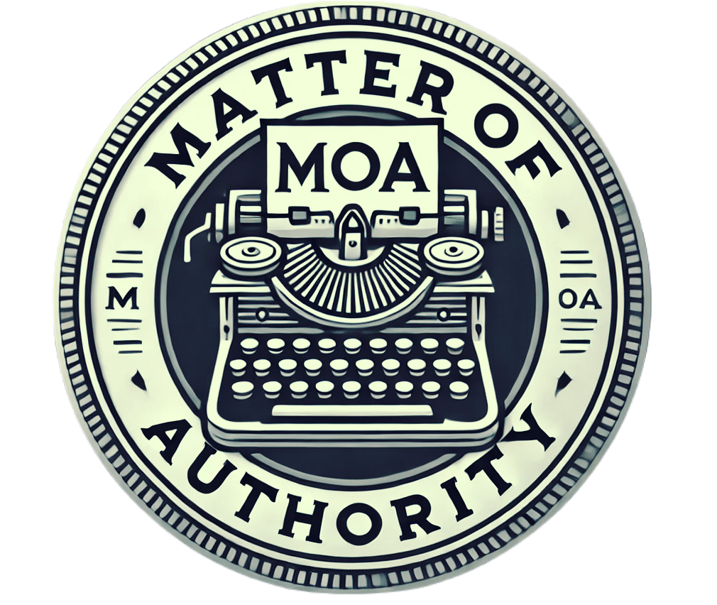 Matter of Authority - Logo - Custom Content Creators