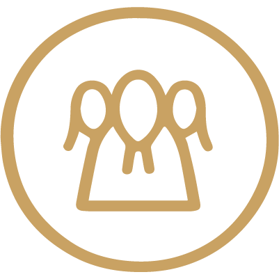 People reading penned copy that build trust and authority icon