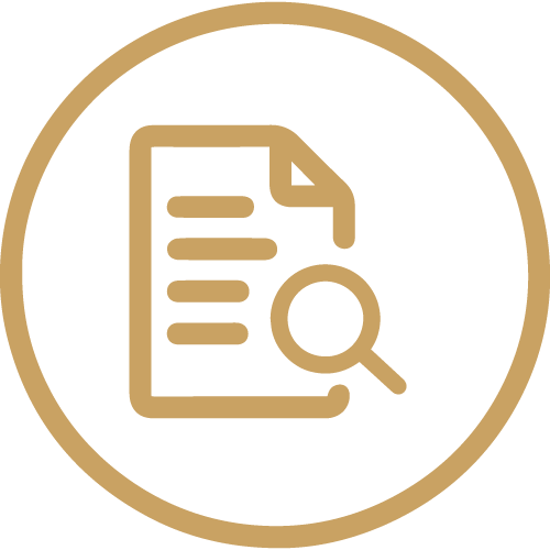 Website copy researched for authority icon